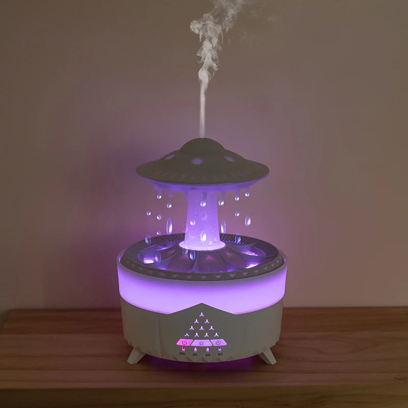 UFO Raindrop Humidifier Water Drop Air Humidifier USB Aromatherapy Essential Oils