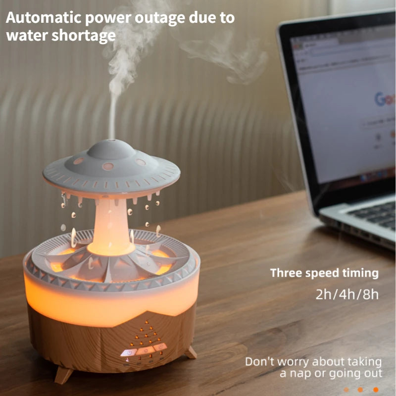 UFO Raindrop Humidifier Water Drop Air Humidifier USB Aromatherapy Essential Oils