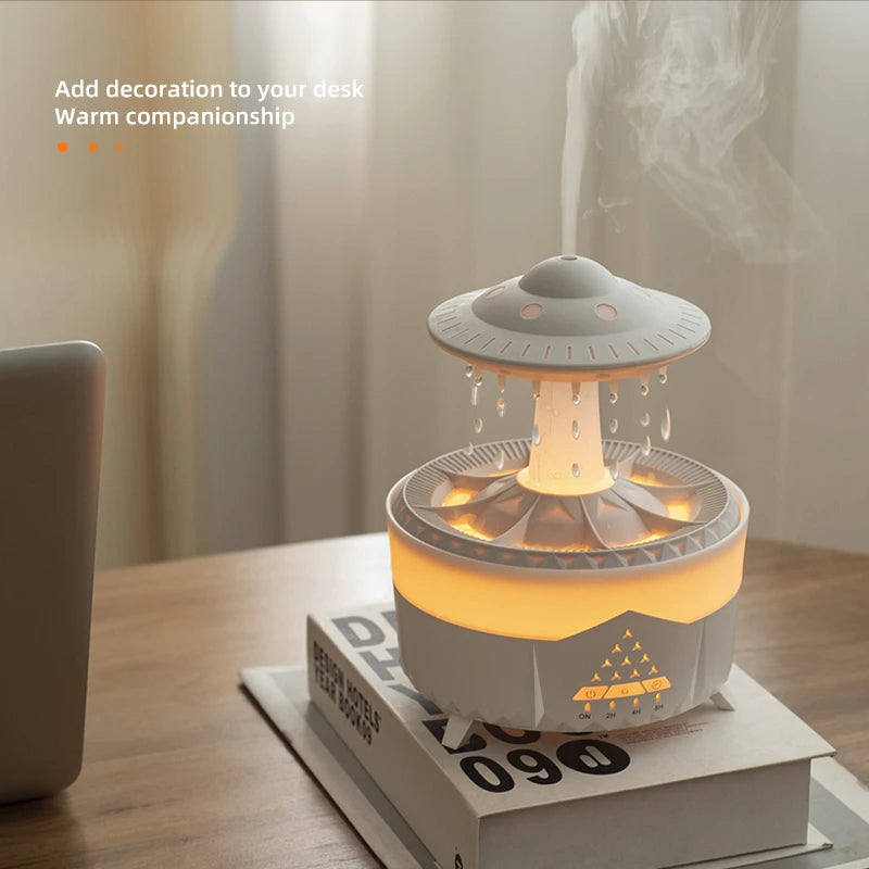 UFO Raindrop Humidifier Water Drop Air Humidifier USB Aromatherapy Essential Oils
